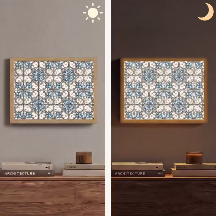 Lightbox - Wandlamp - Barok - Tegel - Kleurrijk — 6