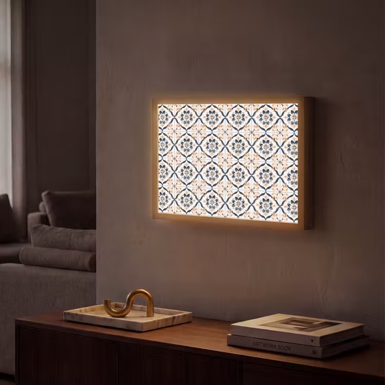 Lightbox - Wandlamp - Bladvorm - Patroon - Kleurrijk — 2