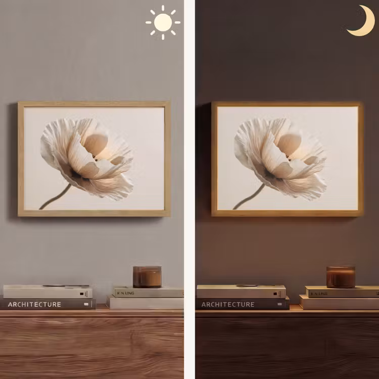 Lightbox - Wandlamp - Bloem - Beige - Crème — 6