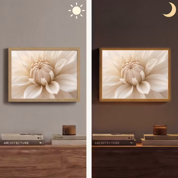 Lightbox - Wandlamp - Bloem - Dahlia - Wit — 6