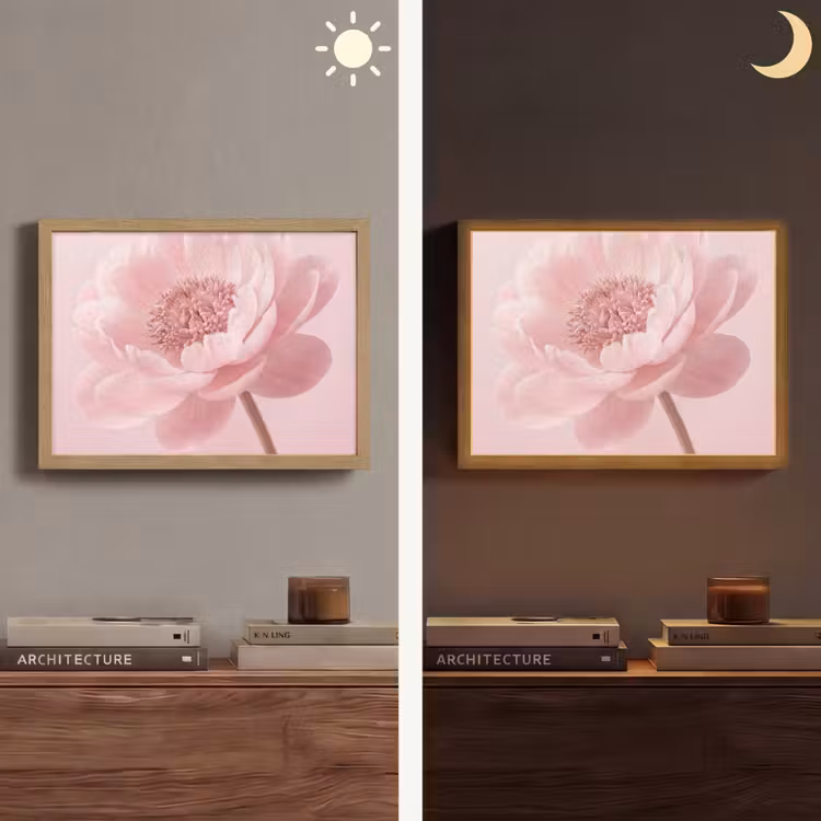 Lightbox - Wandlamp - Bloem - Pioenroos - Roze — 6