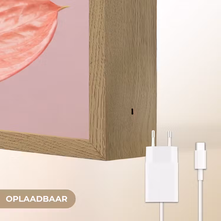 Lightbox - Wandlamp - Bloemen - Anthuriums - Geel - Roze — 7