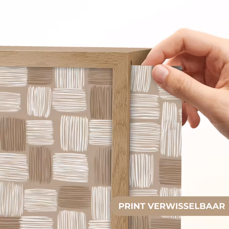 Lightbox - Wandlamp - Blok - Patroon - Bruin — 5