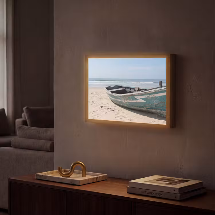 Lightbox - Wandlamp - Boot - Zandstrand - Zee — 2