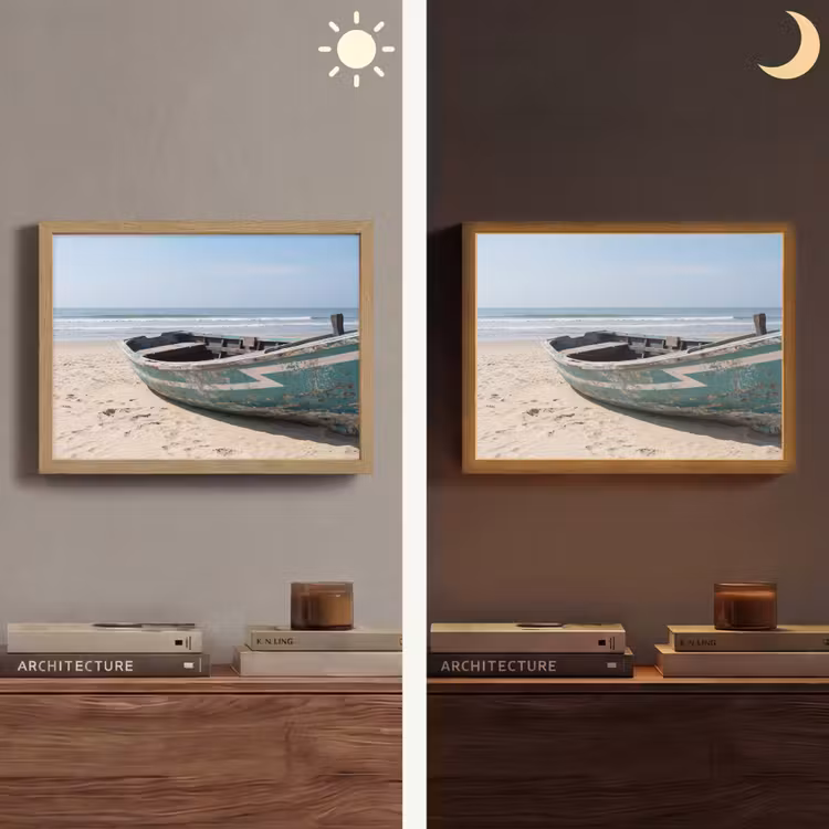 Lightbox - Wandlamp - Boot - Zandstrand - Zee — 6