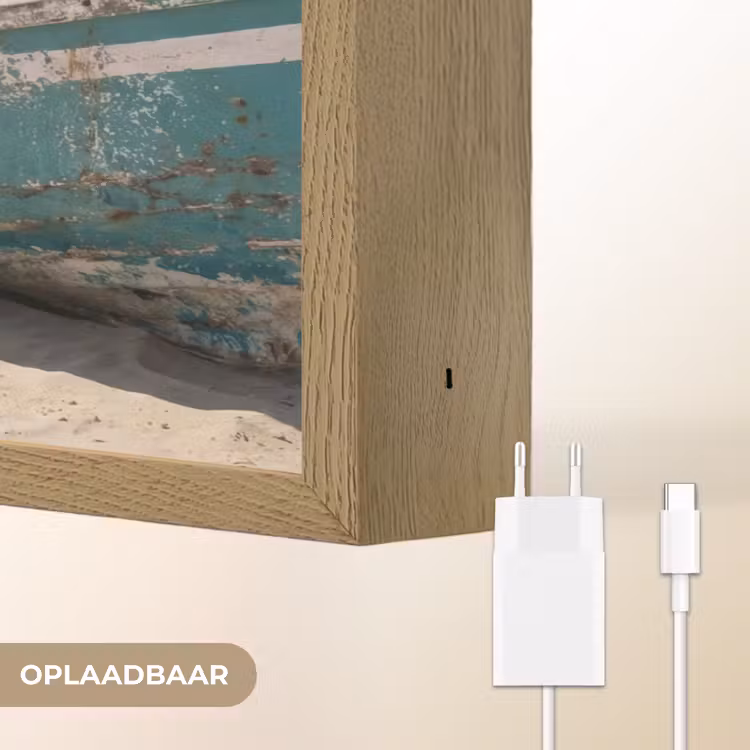 Lightbox - Wandlamp - Boot - Zandstrand - Zee — 7