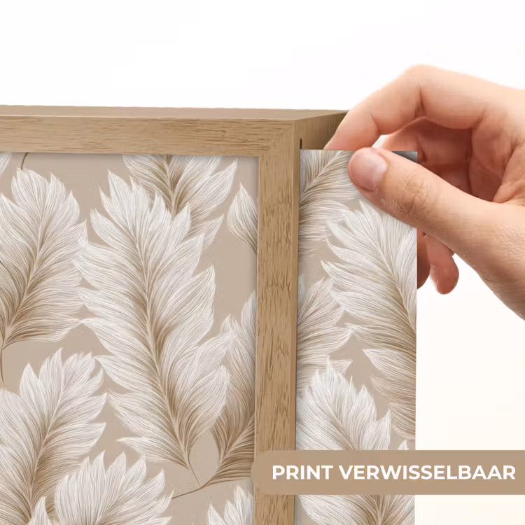 Lightbox - Wandlamp - Botanisch - Patroon - Beige — 5