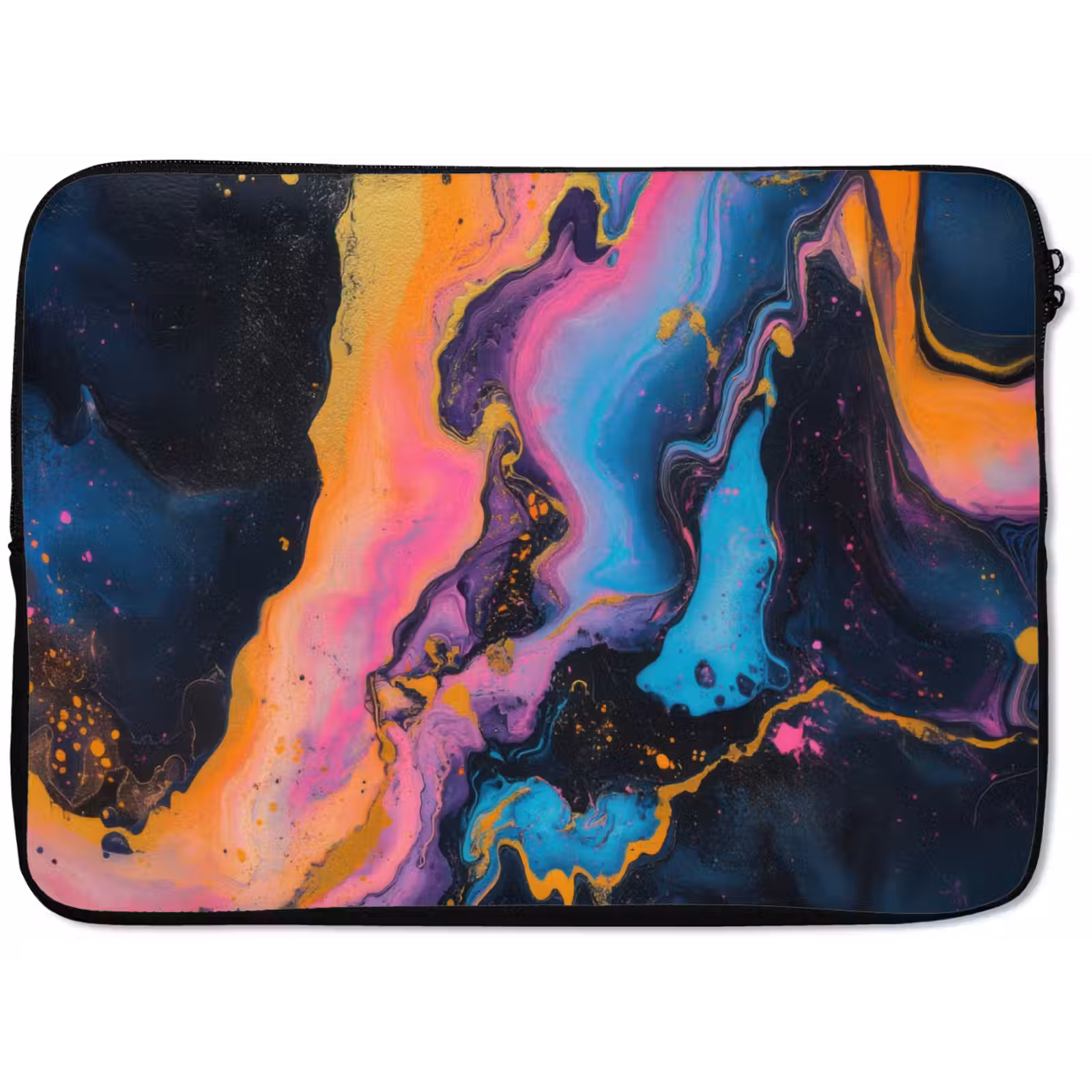 Laptophoes - Modern - Marmer - Oranje — 1