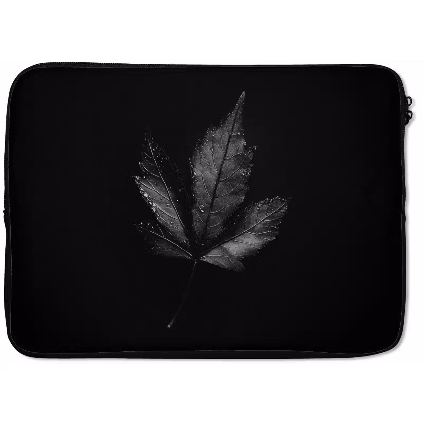 Laptophoes - Zwart - Blad — 1