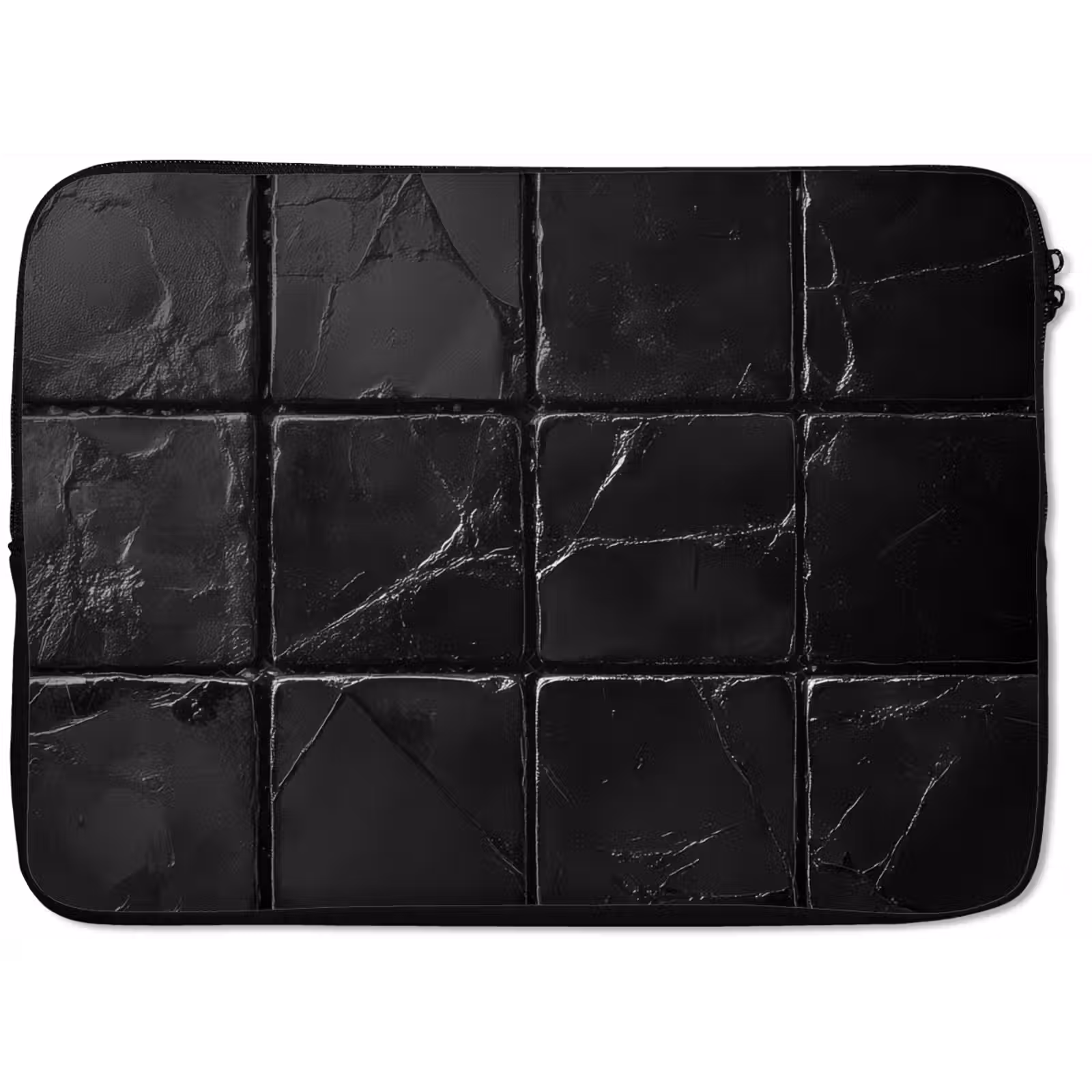 Laptophoes - Zwart - Tegels - Steen — 1