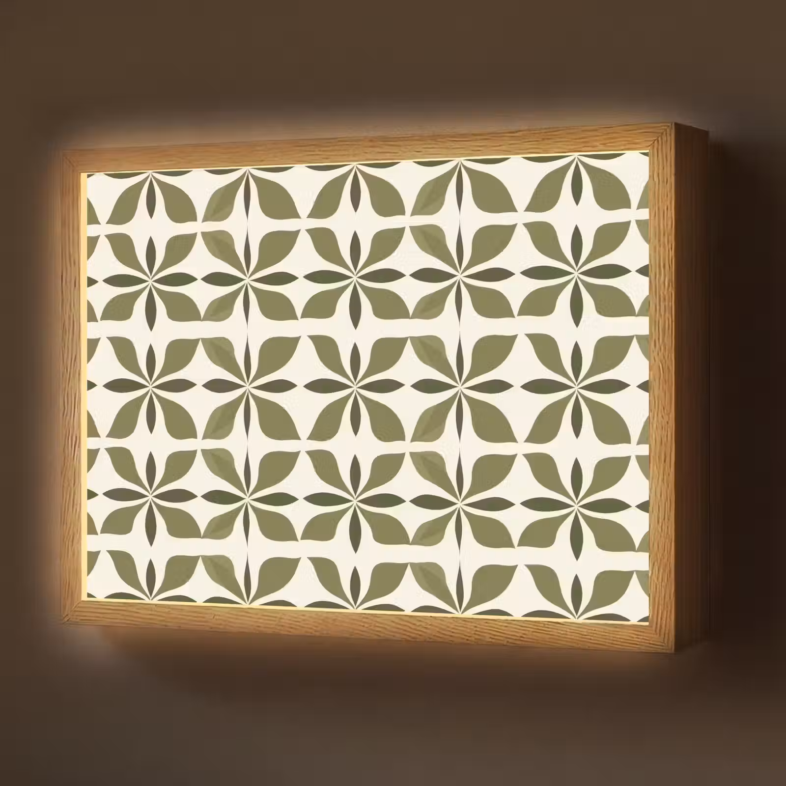 Lightbox - Wandlamp - Botanisch - Retro - Groen — 1