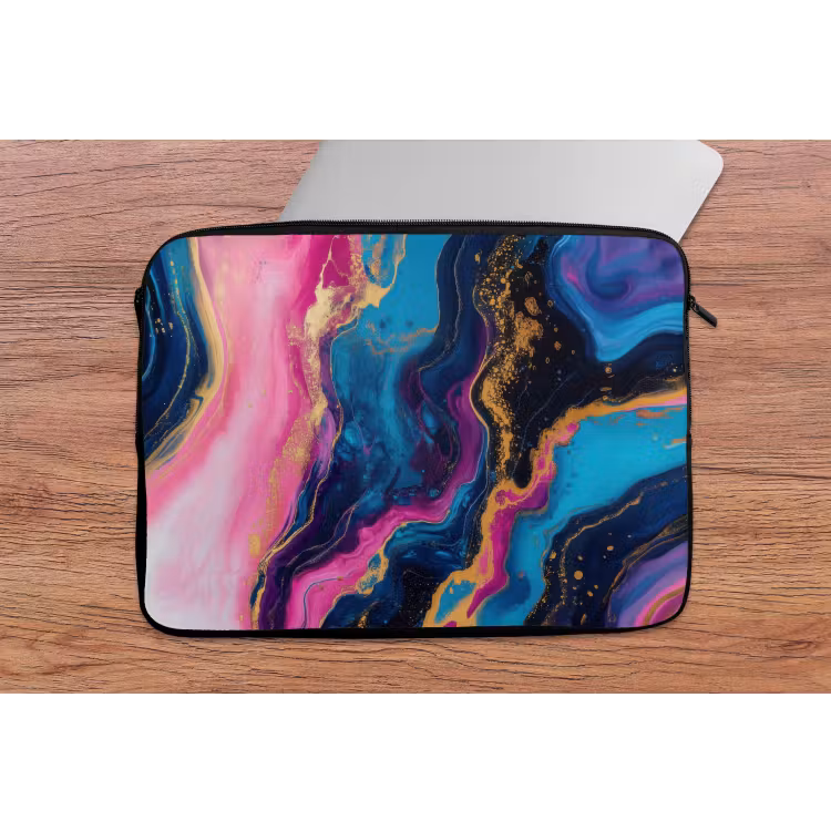 Laptophoes - Marmer - Modern - Goud — 2