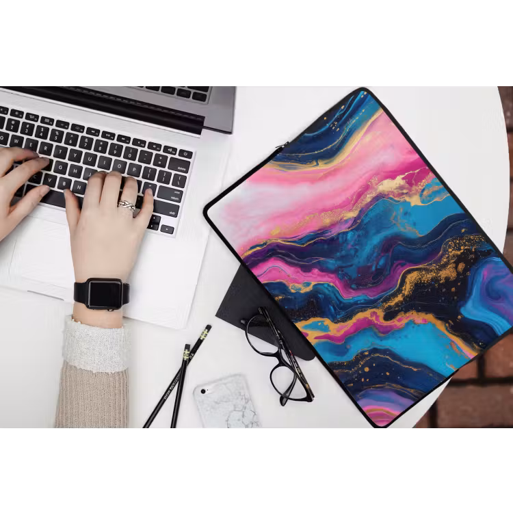 Laptophoes - Marmer - Modern - Goud — 3