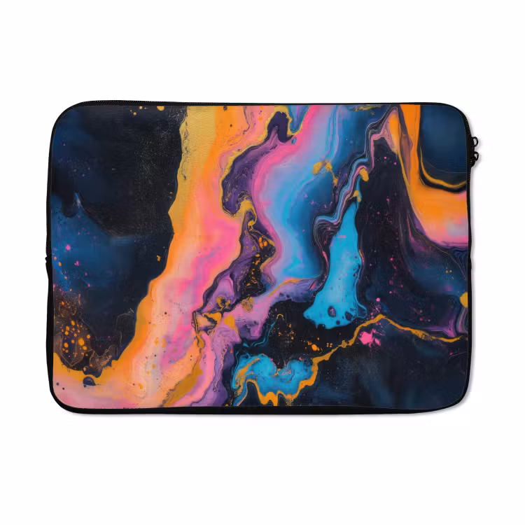 Laptophoes - Modern - Marmer - Oranje — 5