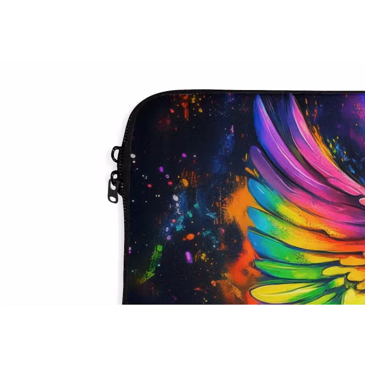Laptophoes - Regenboogkleuren - Vleugels - Magisch — 6