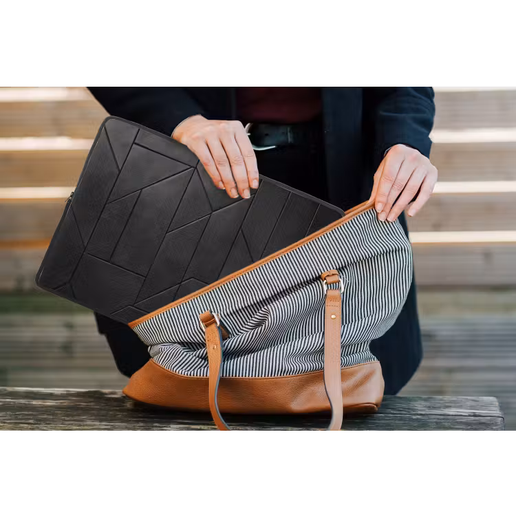 Laptophoes - Zwart - Geometrisch - Tegeltjes — 4