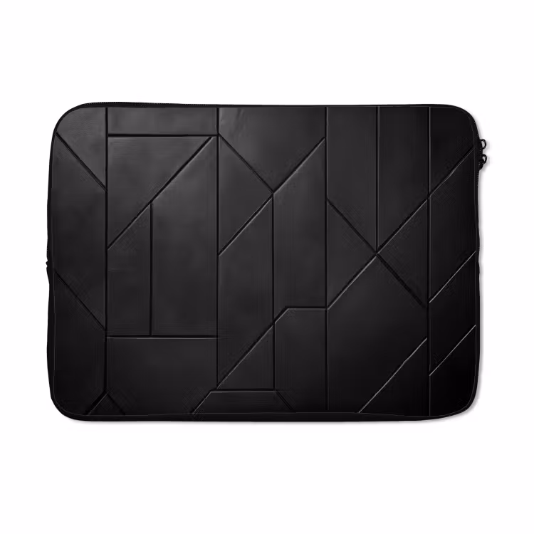 Laptophoes - Zwart - Geometrisch - Tegeltjes — 5