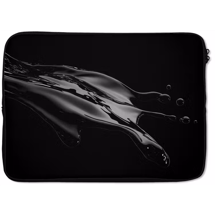 Laptophoes - Zwart - Splash - Water — 1