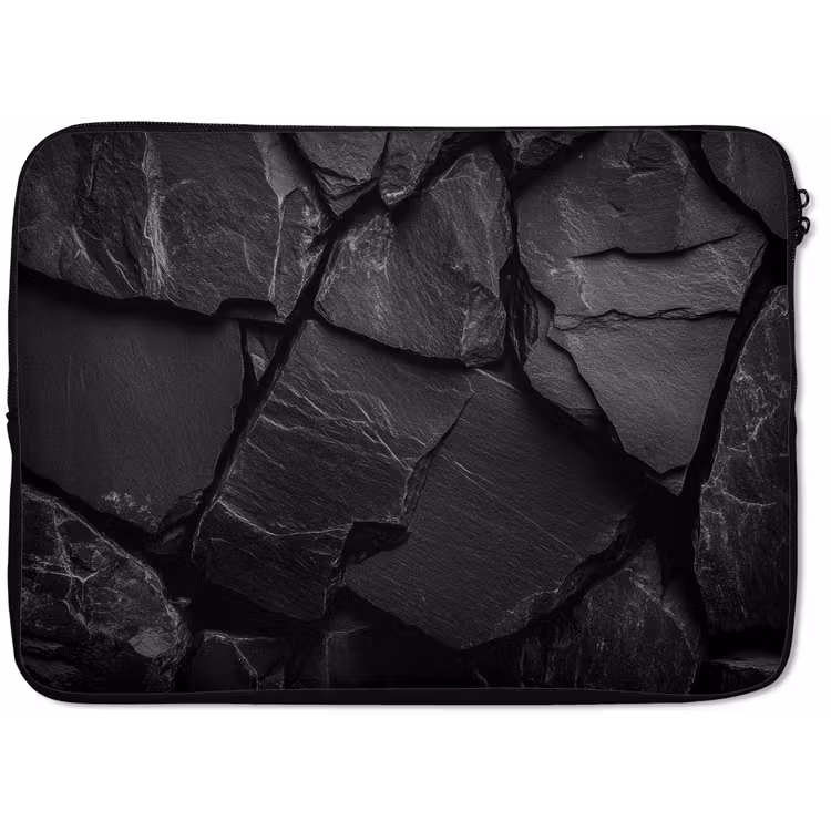 Laptophoes - Zwart - Stenen - Rots — 1