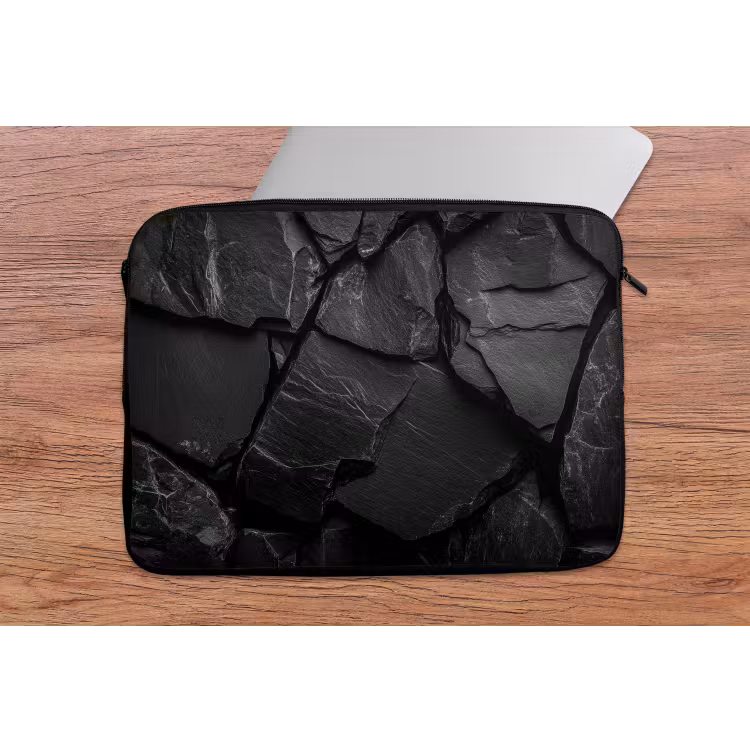 Laptophoes - Zwart - Stenen - Rots — 2