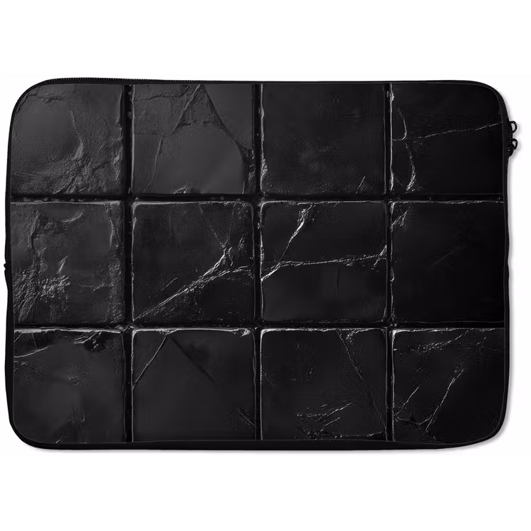 Laptophoes - Zwart - Tegels - Steen — 1