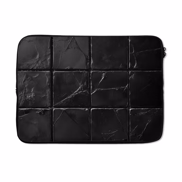 Laptophoes - Zwart - Tegels - Steen — 5