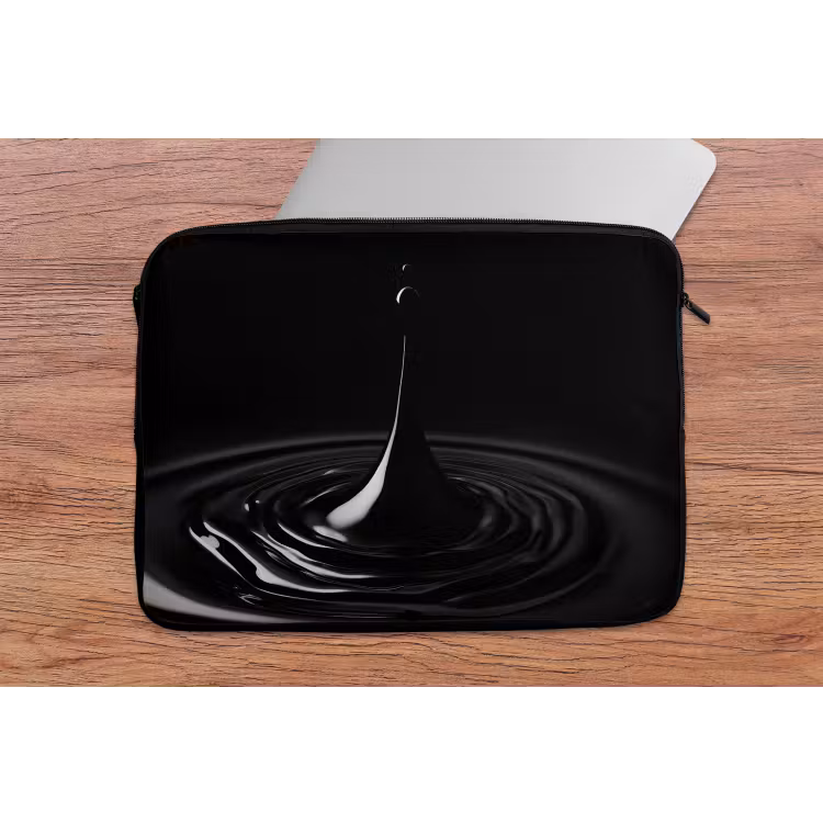 Laptophoes - Zwart - Water - Druppel — 2