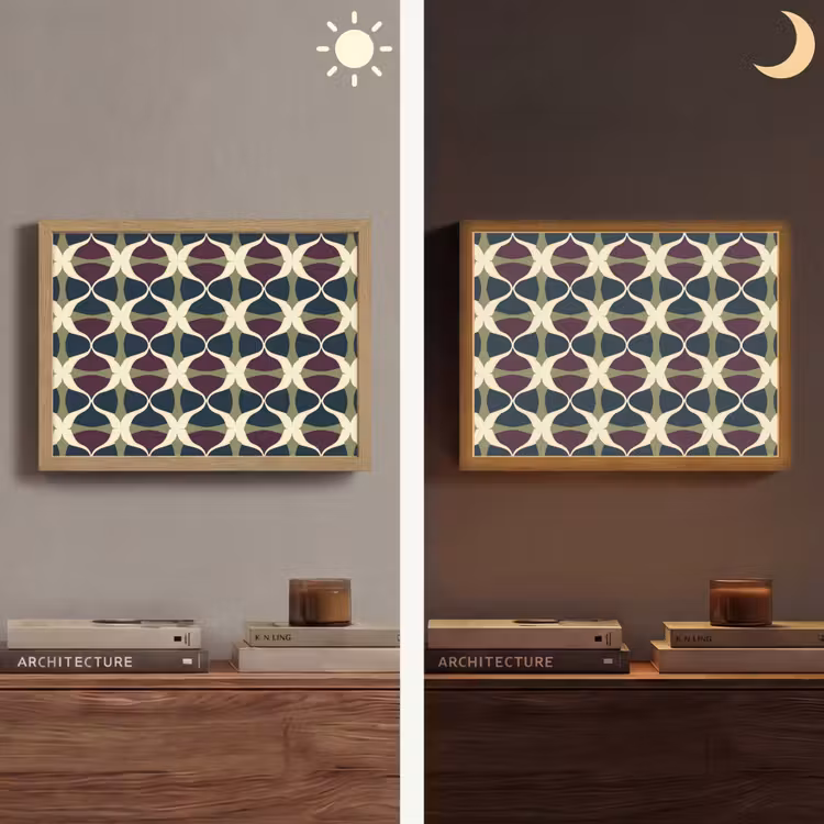 Lightbox - Wandlamp - Abstract - Retro - Kleurrijk — 6