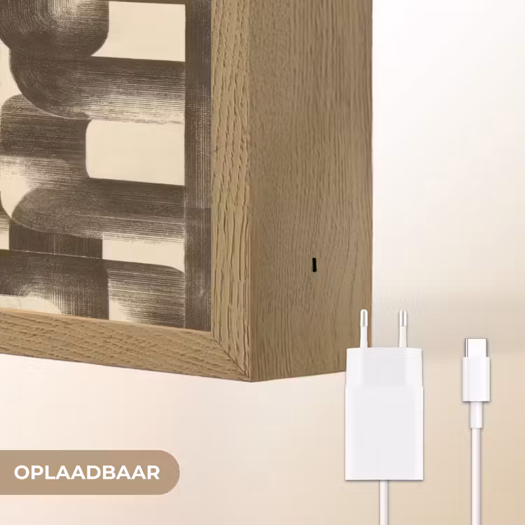 Lightbox - Wandlamp - Abstract - Retro - Zwart — 7