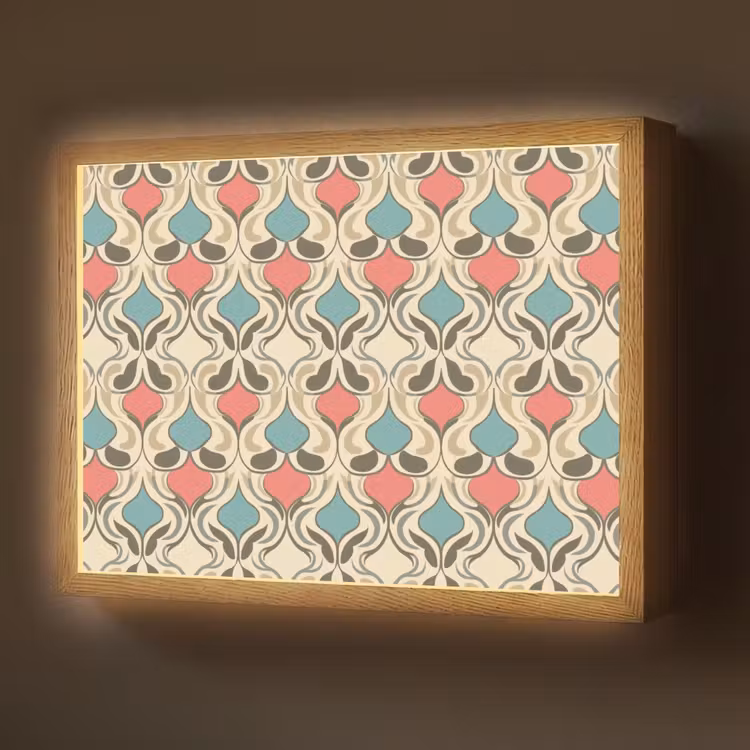 Lightbox - Wandlamp - Barok - Retro - Kleurrijk — 1