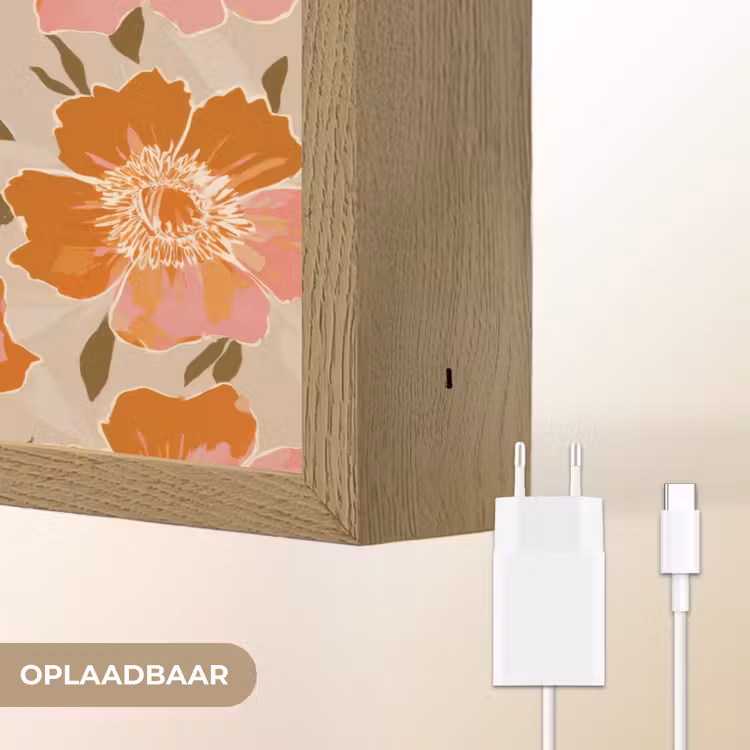 Lightbox - Wandlamp - Bloemen - Motief - Retro — 7