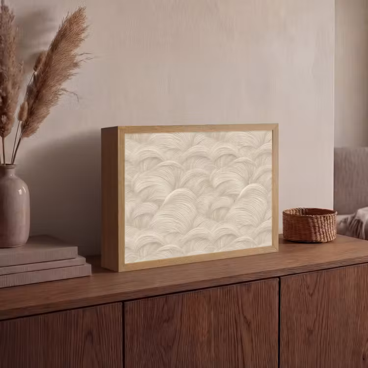 Lightbox - Wandlamp - Bogen - Patroon - Beige — 4