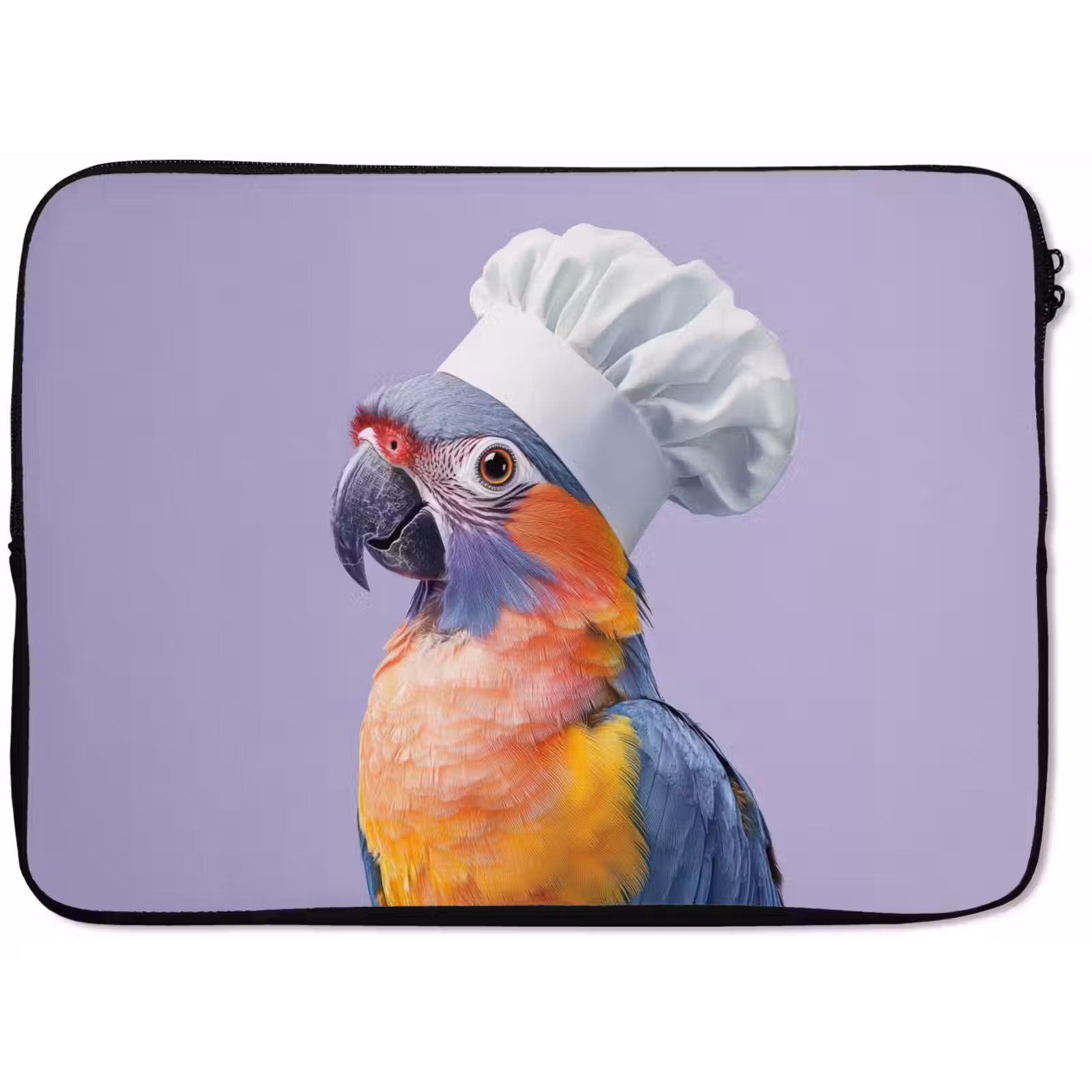 Laptophoes - Papegaai - Koksmuts - Paars - Cute — 1