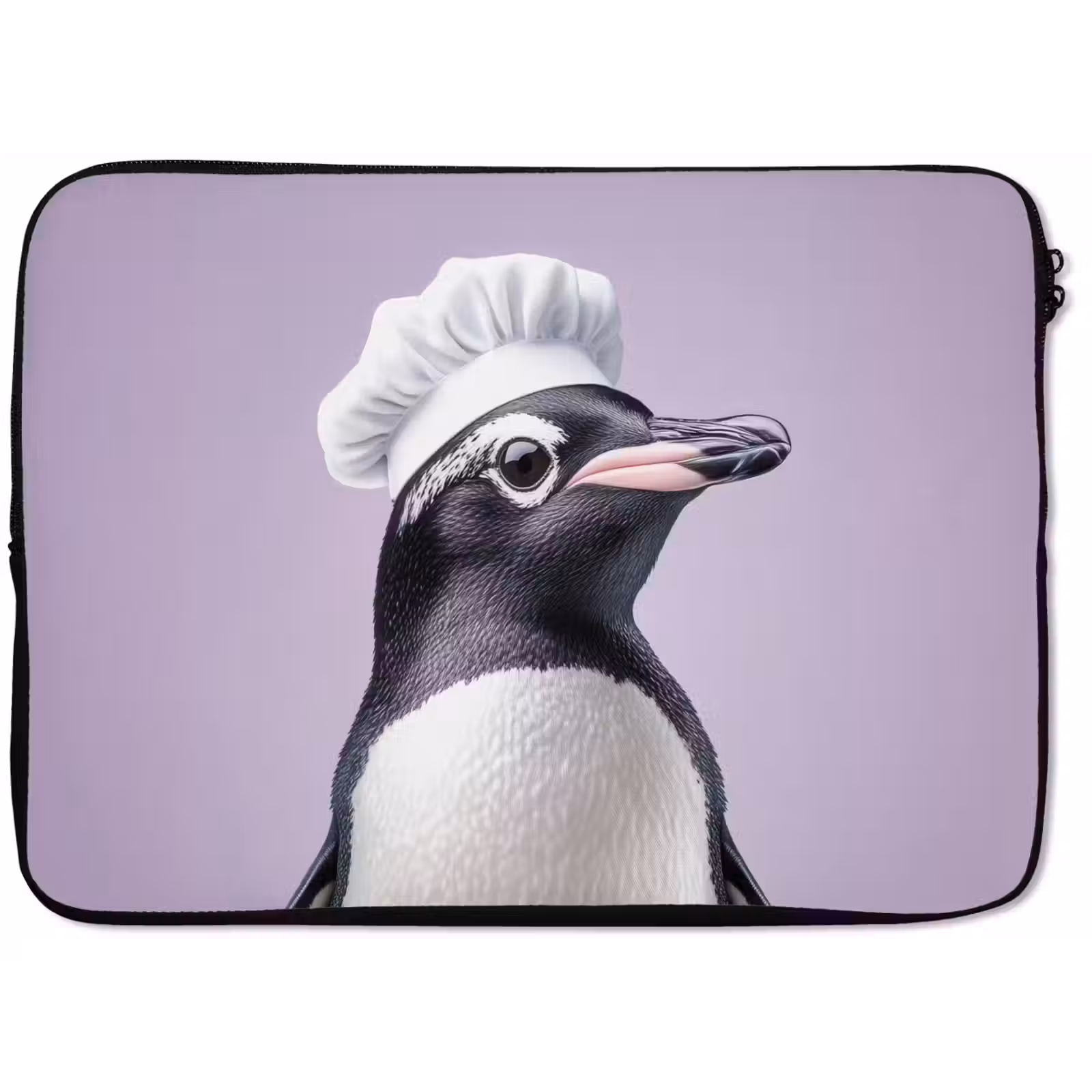 Laptophoes - Pinguïn - Koksmuts - Lief - Paars — 1