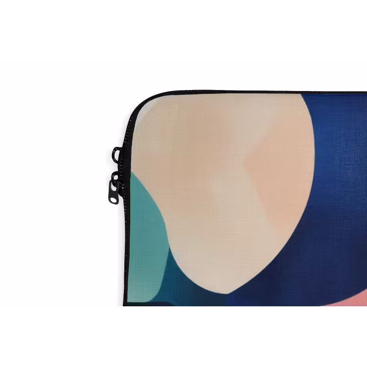 Laptophoes - Abstract - Blauw - Roze — 6