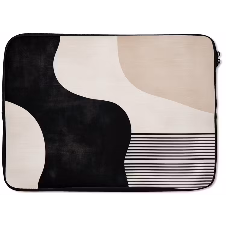 Laptophoes - Abstract - Japandi - Beige - Modern — 1