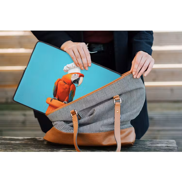 Laptophoes - Ara - Koksmuts - Sokkel - Grappig — 4
