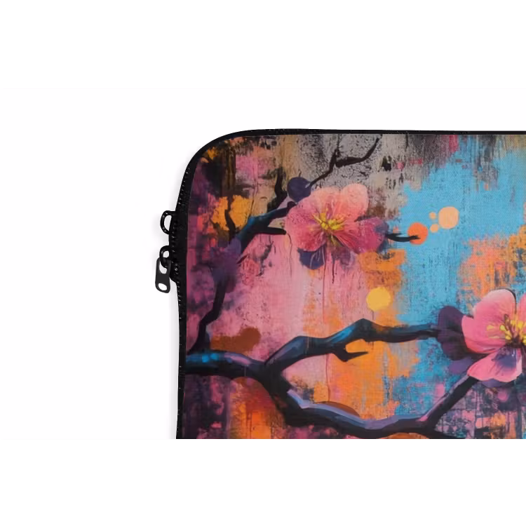 Laptophoes - Bloemen - Tak - Abstract - Roze — 6