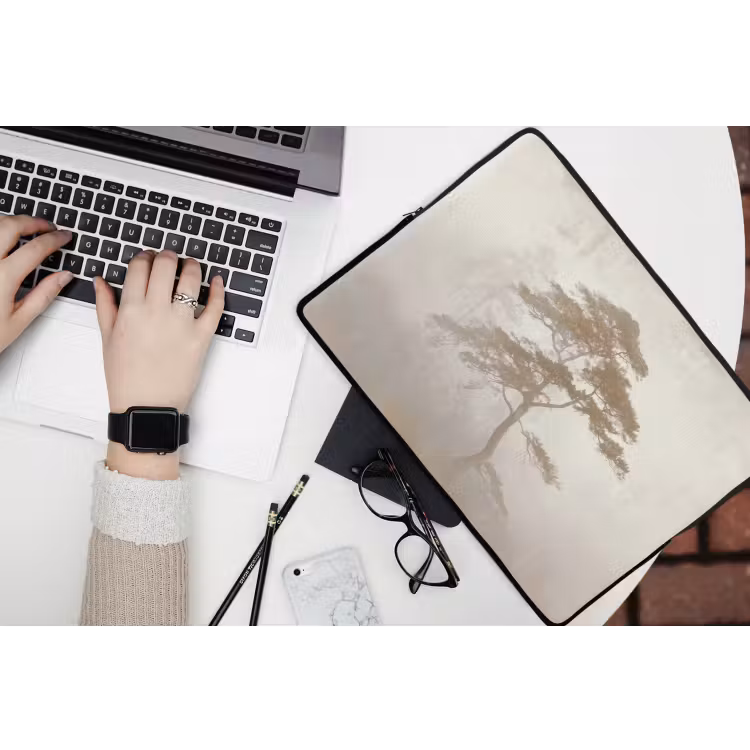 Laptophoes - Boom - Oosterse stijl - Landschap — 3