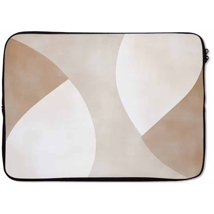 Laptophoes - Bruin - Japandi - Abstract — 1
