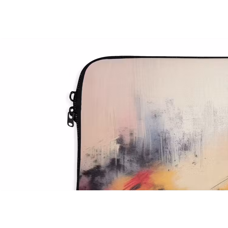 Laptophoes - Dynamisch - Abstract - Kleurrijk - Zwart — 6