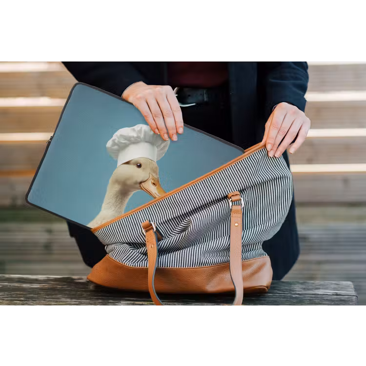 Laptophoes - Eend - Koksmuts - Cute - Vogel — 4