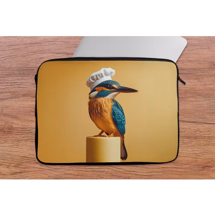 Laptophoes - Ijsvogel - Pilaar - Koksmuts - Vogel — 2