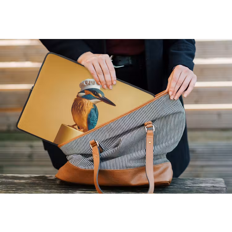 Laptophoes - Ijsvogel - Pilaar - Koksmuts - Vogel — 4