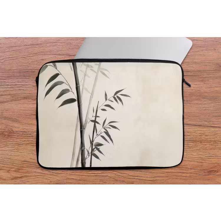 Laptophoes - Japandi - Bamboe - Beige — 2