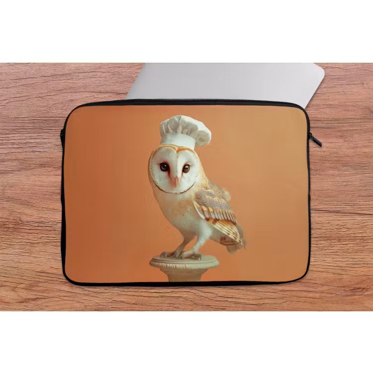 Laptophoes - Kerkuil - Koksmuts - Oranje - Vogel — 2