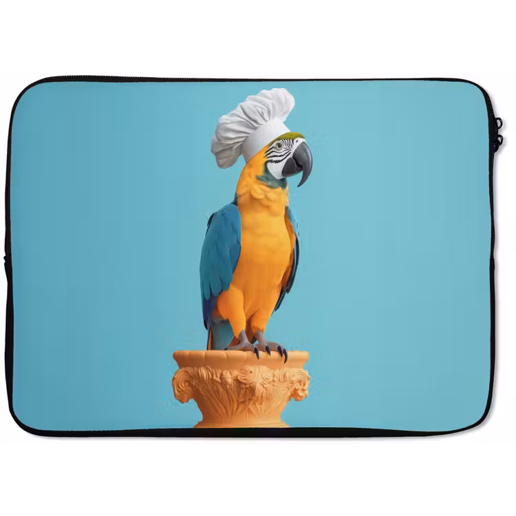 Laptophoes - Papegaai - Koksmuts - Grappig - Vogel — 1