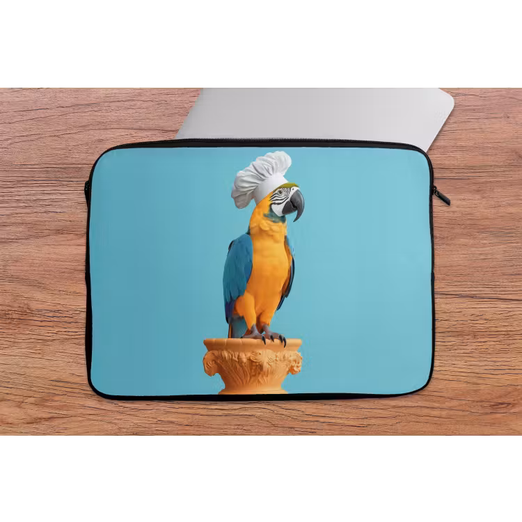 Laptophoes - Papegaai - Koksmuts - Grappig - Vogel — 2