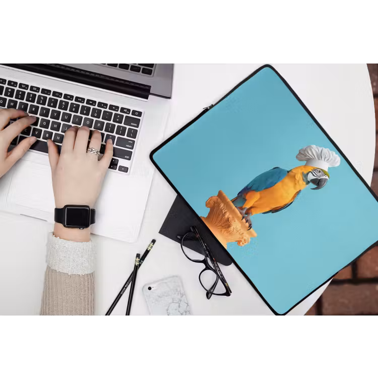 Laptophoes - Papegaai - Koksmuts - Grappig - Vogel — 3