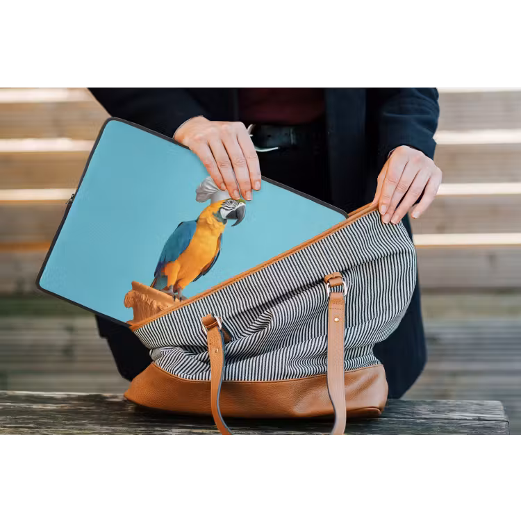 Laptophoes - Papegaai - Koksmuts - Grappig - Vogel — 4